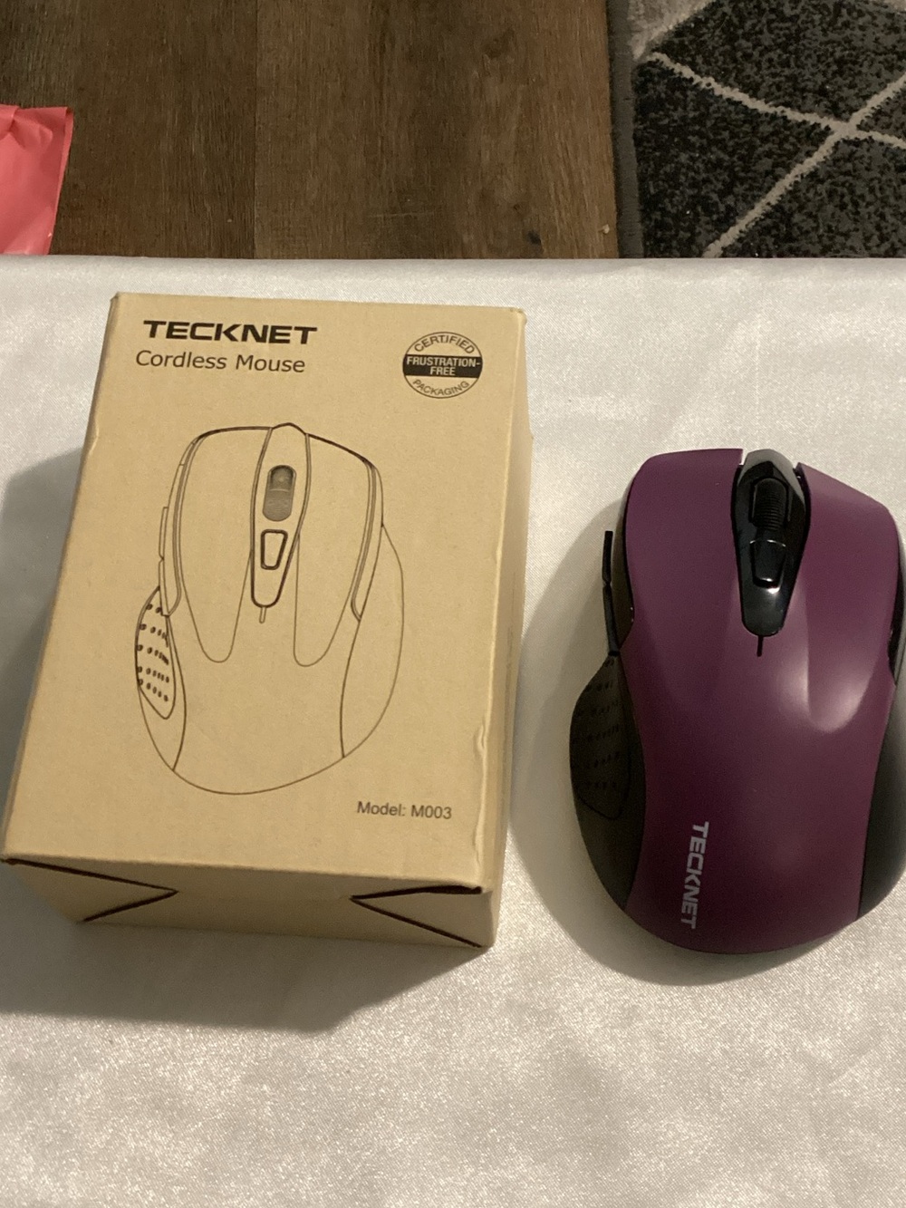 TECKNET Cordless Mouse in Purple